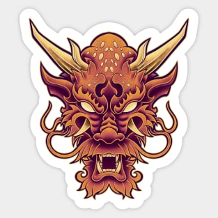 Dragon Face Sticker